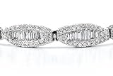 18K White Gold 5.28ct. Ladies Diamond Bracelet