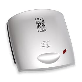 George Foreman 13631 Baby Grill with Sloped Grill Design, 2 Portions (Silver)