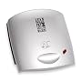George Foreman 13631 Baby Grill with Sloped Grill Design, 2 Portions (Silver)