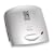 George Foreman 13631 Baby Grill with Sloped Grill Design, 2 Portions (Silver)
