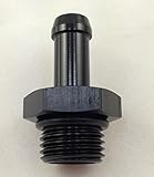 JMPF Black -6 AN O-ring Boss to 5/16 Barb fitting adapter 8mm hose