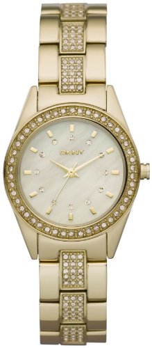 DKNY NY8398 Ladies Essentials and Glitz Gold IP Watch