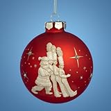 Pack of 6 Rockette Toy Soldier Red Glass Ball Christmas Ornaments 3.5
