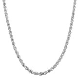 Sterling Silver 3.3-mm Rope Chain (18 Inch)