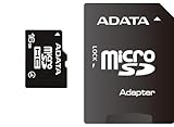 A-Data USA 16 GB microSDHC Flash Memory Card AUSDH16GCL4-RA1, Black