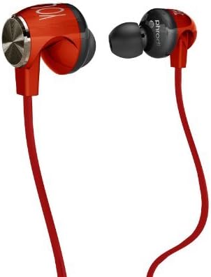 Phrodi Dynamic Driver System Stereo Music Earphone (Pod-200 Red)