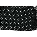 Black Polka Dot Broad Silk Scarf by Michelsons