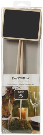 David Tutera Wedding Table Chalkboard Stakes 14 inches 4 pieces
