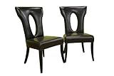 Baxton Studio Jacopo Set of 2 Dining Chair, Espresso Brown