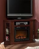 Southern Enterprises Claremont Convertible Media Ivory Electric Fireplace