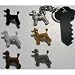 Jewelry : Poodle Puppy Clip Hand Painted