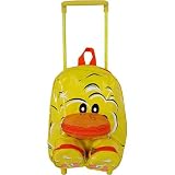 Duck Duckling Baby Cie Figural Back Pack Rolling Trolley, retractable handle and outside... by BaCie