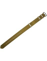 20mm NATO MOD G10 Desert Sand Nylon Military Watch Band Strap