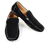 Scans Mens Suede Loafers Black Size 8.5 Scans Mens Suede Loafers Black Size 8.5