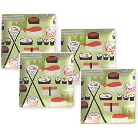 4-pc. Sushi Plate Set by Boston Warehouse