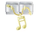 Musical Eighth Note Italian Charms Bracelet Link