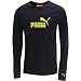 PUMA Logo Long Sleeve T-Shirt (Navy)