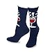 Perfect for a Celebration Party! 3 pairs of Wine and Chardonnay Glass Grapes Purple Blue Cotton Crew Socks for Women 9-11
