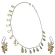Fashion Necklace and Earring Sets Silver Citrin Jewelry (gnklcs392)