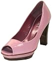 Apart Peep Toe Plateaupumps Lackleder puder