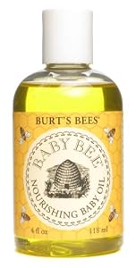 Burt's Bees Baby Bee Nourishing Baby Oil, 4-Ounce Bottles