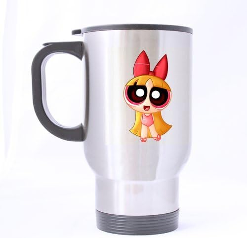 Cartoon The Powerpuff Girls Cute Girl Blossom Customized Design Travel Mug Coffee Mug Creative Sport Cup Personalized Tea Cup 14OZ