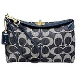 Coach Hamptons Denim Capacity Wristlet 41926