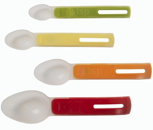 isi North America Flex-It Magnetic 4-Piece Measuring Spoon Set