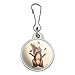 Squirrel Juggling His Nuts Crazy Funny Jacket Handbag Purse Luggage Backpack Zipper Pull Charm