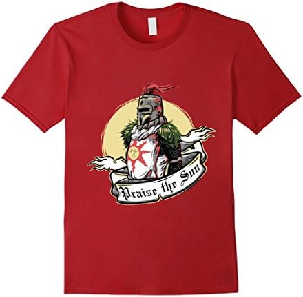 Men's Praise the Sun T-Shirt Large Cranberry