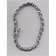 Saphire CZ'S Framed by Silver X Bracelet