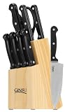 Ginsu 5150 Essentials Series 10-Piece Natural Block Cutlery Set
