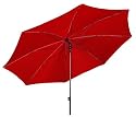 SUN MATIC 230 Sonnenschrim mit Drehknicker Doppler 2 Farben zur Wahl, Farbe:bordeaux