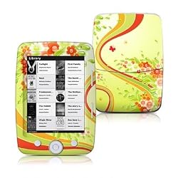 Flower Splash Design Protective Decal Skin Sticker for Bookeen Cybook Opus E-Book Reader