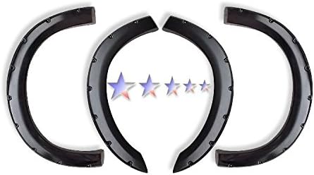 APX Fender Flares - Smooth Black - Pocket Dimple Style - 1997-2007 Ford F-350 SD