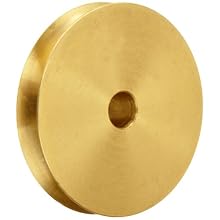 Boston Gear G1217 Grooved Pulley, Fits Round Belts 0.1875" or Smaller, 0.250" Face, Brass