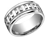 41pOlEbTpCL. SL160  Benchmark Mens 10mm Comfort Fit Celtic Wedding Band in Sterling Silver , Size 12.5