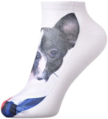 Liebe Engel Women's Socks Tie Lapdog Crew White