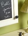 4 Peel & Stick Gray Chalkboard Squares by Wallies & WallCandy Arts