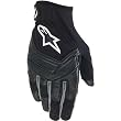 Alpinestars SMX-4 Men's Leather Sports Bike Motorcycle Gloves w/ Free B&F Heart Sticker Bundle - Black