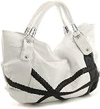 White & Black Extra-Large Nautical Tote