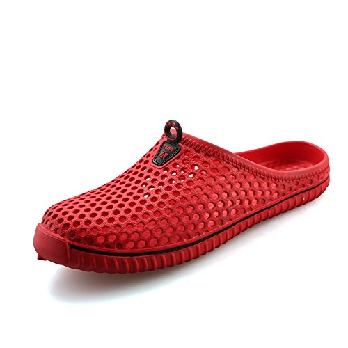Aleader Unisex Garden Sandal Clog Shoes Red 10 B(M) US Womens / 8.5 D(M) US Mens
