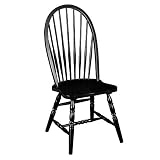 Windsor Side Chair features a classic colonial style seating design for country dining. Black