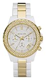 Michael Kors Gold-tone Stainless Steel and White Acetate Bracelet Ladies Watch MK5355