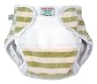 Imse Vimse Organic Cotton Velour Diaper Cover - Olive Stripe Newborn Imse Vimse Organic Cotton Velour Diaper Cover - Olive Stripe Newborn