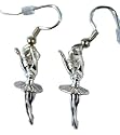 Sterling Silver Ballet 3D Ballerina Earrings 925