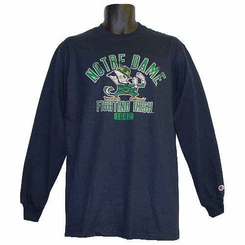 Buy Notre Dame Fighting Irish Champion Distressed Longsleeve Tee
