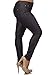 YELETE Womens Plus Size Cotton Blend Stretchy Jeggings with 5 Pockets (Navy Blue, XL)
