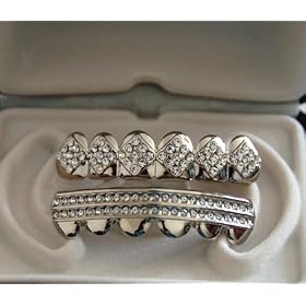 Ice Diamond Grillz Combo Set
