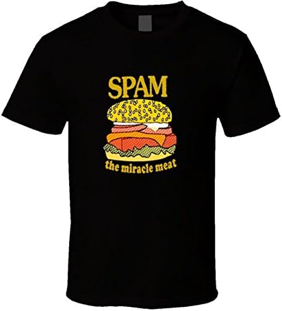 TshirtSavage Men's New Spam T-Shirt L Black